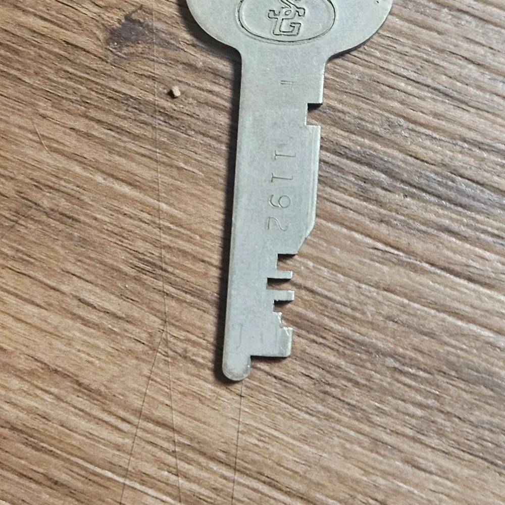 Vintage Sargent & Greenleaf Safe Deposit Box Key 1125 with Original Envelope
